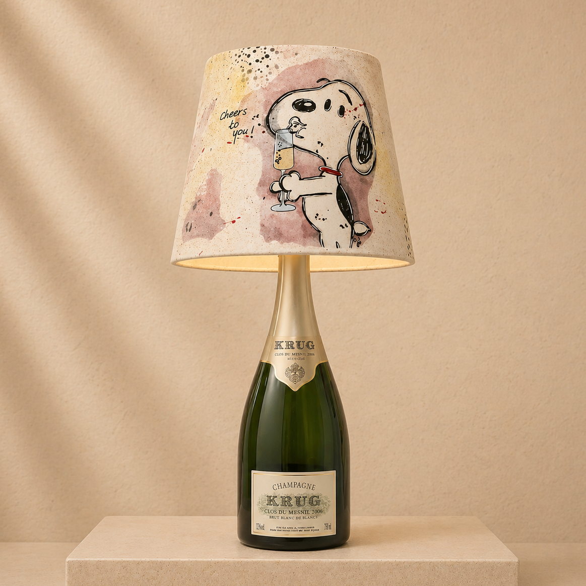 UNIKAT - Champagnerleuchte 2000